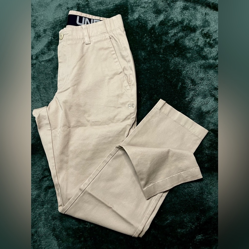 Under Armour Showdown Tapered Chino Pants - Khaki, 30 x 30